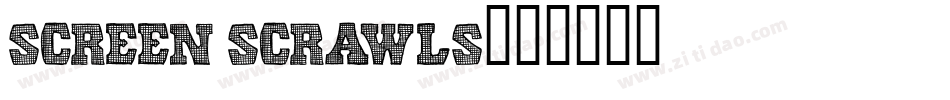 Screen Scrawls字体转换